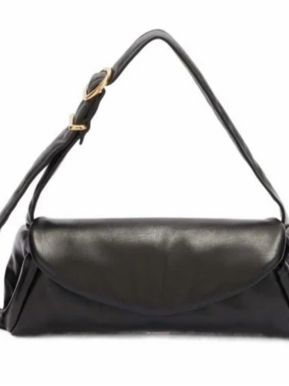 Jil Sander Black padded Mannolo bag